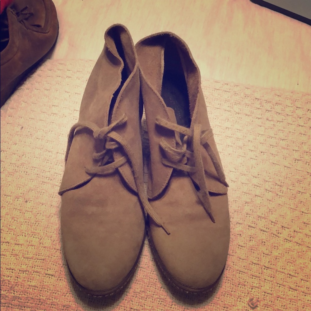 J Crew suede ankle booties